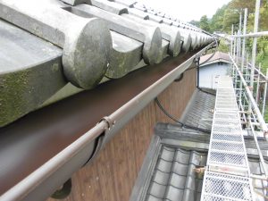 奈良県宇陀市Y様火災保険で雨樋交換工事 完成2