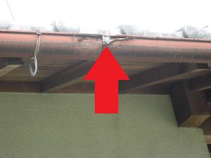 奈良県宇陀市Y様火災保険で雨樋交換工事前4